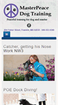 Mobile Screenshot of masterpeacedog.com
